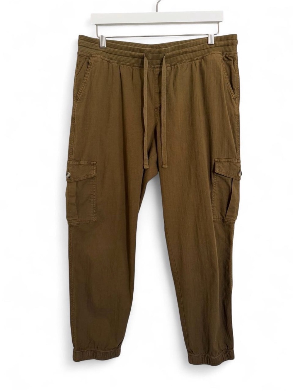 Sonoma Goods for Life Cotton olive green cargo pants Size L #cargo #joggers